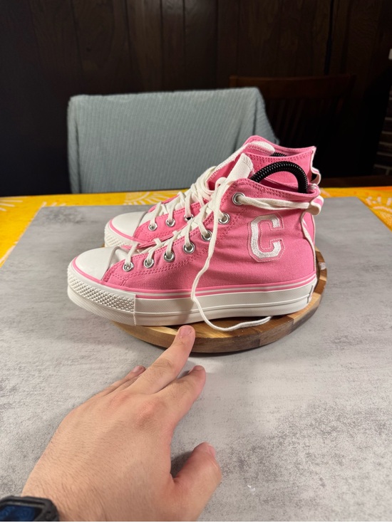 Converse Shoes - Converse CTAS Lift Hi Women 7. Oops Pink Canvas High Top Sneakers